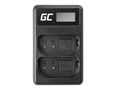 ADCB45 Green Cell Dual Charger DMW-BTC14 for DMW-BLJ31 Panasonic Lumix S1, S1H, S1K, S1R, S1RM 4.2V