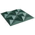 vidaXL Nástenné panely 48 ks 50 x 50 cm Origami Zelený XPS Pena