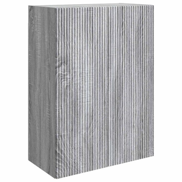 vidaXL Nástenná skrinka Sivý Sonoma 66 x 34,5 x 90 cm Kompozitné drevo
