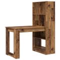 vidaXL Stôl Staré drevo Kompozitné drevo 122 x 67 x 145 cm
