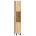vidaXL Skrinka do kúpeľne dub sonoma 30x30x190 cm spracované drevo