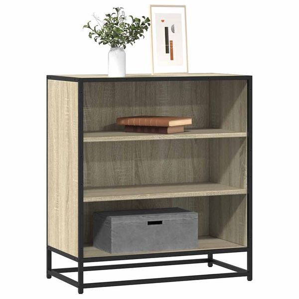 vidaXL Komoda dub sonoma 68x35x76 cm kompozitné drevo a kov