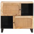 vidaXL Servírovacia skriňa Hnedá 80 x 33 x 75 cm Masívne mango drevo