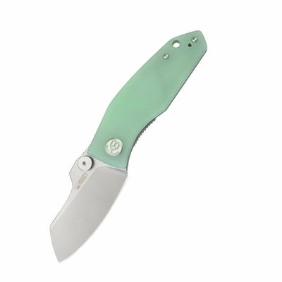 Kubey KU337L Monsterdog vreckový nôž 7,5 cm, Bead Blasted, zelená Jade, G10, spona