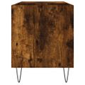 vidaXL Skrinka na platne dymový dub 85x38x48 cm kompozitné drevo