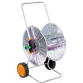 vidaXL Vozík s hadicovým bubnom pre 110 m 1/2" / 80 m 3/4" hadicu oceľ