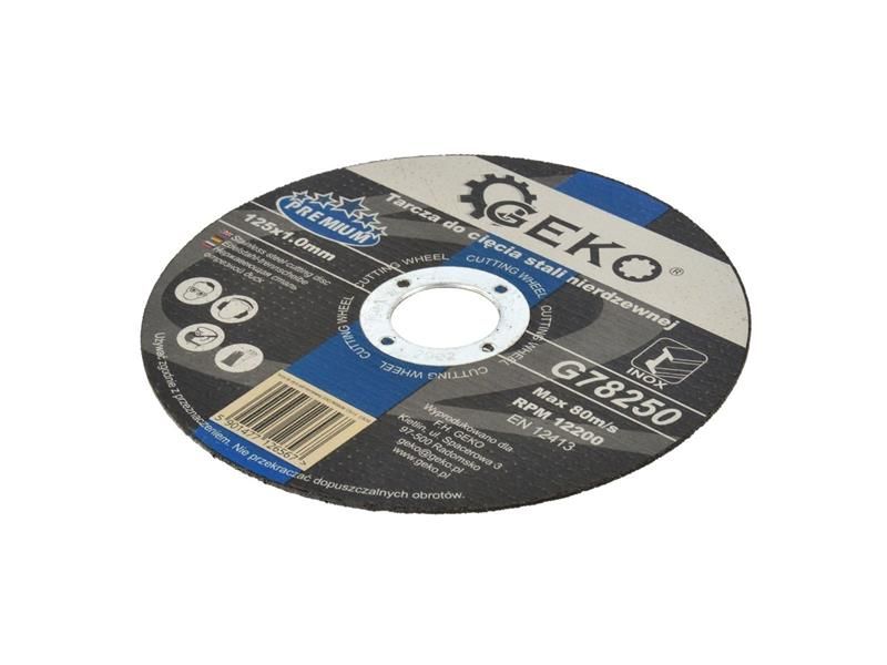 Kruhový rezný disk na rezanie nehrdzavejúcej ocele 125x1,0mm GEKO