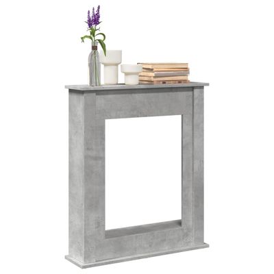 vidaXL Obloženie krbu betónovosivé 75x20x87,5 cm kompozitné drevo