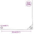 vidaXL Celta 650 g/m² 3,5x2,5 m čierna