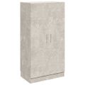 vidaXL Botník betónovo-sivý 55x35x108 cm spracované drevo