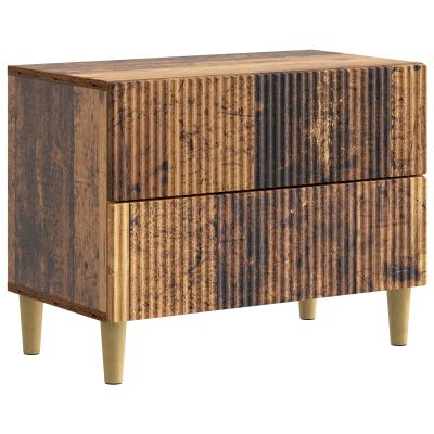 vidaXL Nočný stolík Staré drevo 62 x 34,5 x 48 cm Kompozitné drevo