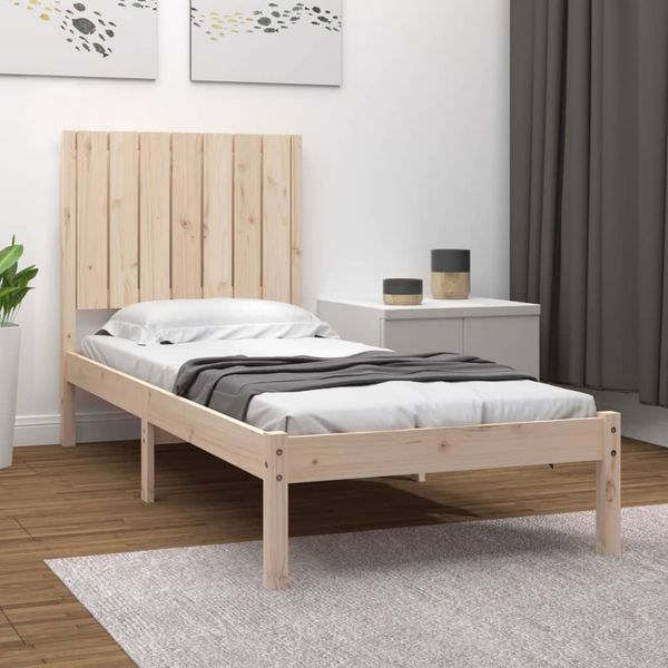 vidaXL Posteľný rám, drevený masív 75x190 cm, malé jednolôžko