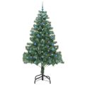 vidaXL Vianočný stromček Zelená 210 cm PVC