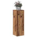 vidaXL Stojany na rastliny staré drevo 33x33x100 cm kompozitné drevo