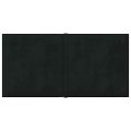 vidaXL Nástenné panely 12 ks čierne 30x15 cm zamat 0,54 m²