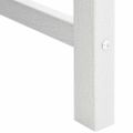 vidaXL Záhradná lavička Biela 120 x 59 x 88 cm HDPE