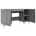 vidaXL Stôl sivý dub sonoma 140x50x75 cm spracované drevo