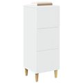 vidaXL Zásuvkový kabinet Biela 33 x 34,5 x 90 cm Kompozitné drevo