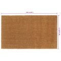 vidaXL Rohožka prírodná 90x150 cm všívané kokosové vlákno