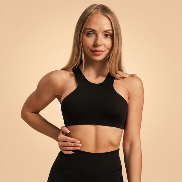 Športová podprsenka Venture Black - BeastPink, veľkosť L, veľkosť oblečenia L