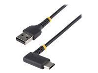 High Quality USB Charging Cord (R2ACR-1M-USB-CABLE) - USB kábel - USB (M) rovné do USB-C (M) pravouhlý - USB 2.0 - 3 A - 1 m - čierna