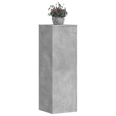 vidaXL Stojany na kvety 2 ks, betónové 33x33x100 cm, kompozitné drevo