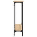 vidaXL Konzolový stolík, dub sonoma, 75x22,5x75 cm, imitácia dreva