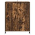 vidaXL Skriňa na topánky Dymová dub 79 x 36 x 100 cm Kompozitné drevo
