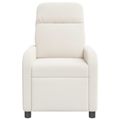 vidaXL Masážne relaxačné kreslo Krémová Bouclé