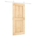 vidaXL Posuvné dvere 90 x 210 cm Masívne borovicové drevo (neupravené)