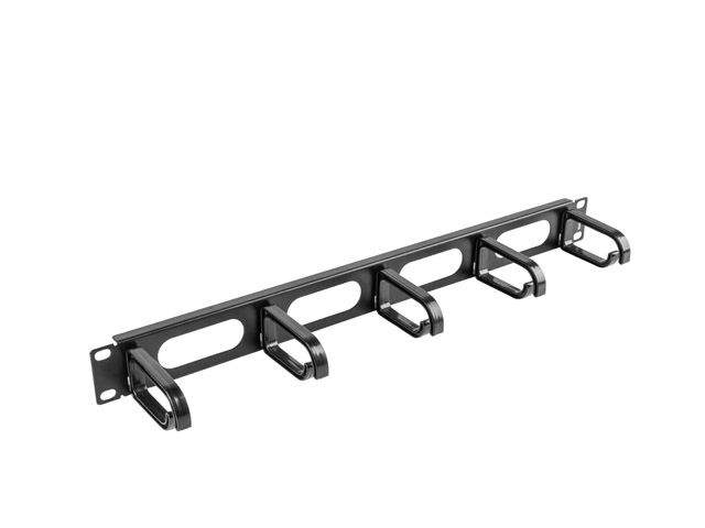 LANBERG19'' PANEL PRO SPRÁVU KÁBLOV 5 KRÚŽKOV - TYP B 1U ČIERNY