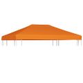 vidaXL Strieška na altánok 310 g/m² 4x3 m oranžová