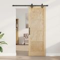 vidaXL Posuvné dvere ORKDAL 73,5 x 211 cm Borovicový masív Prírodná
