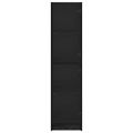vidaXL Highboard Čierny dub 35 x 37 x 142 cm Kompozitné drevo