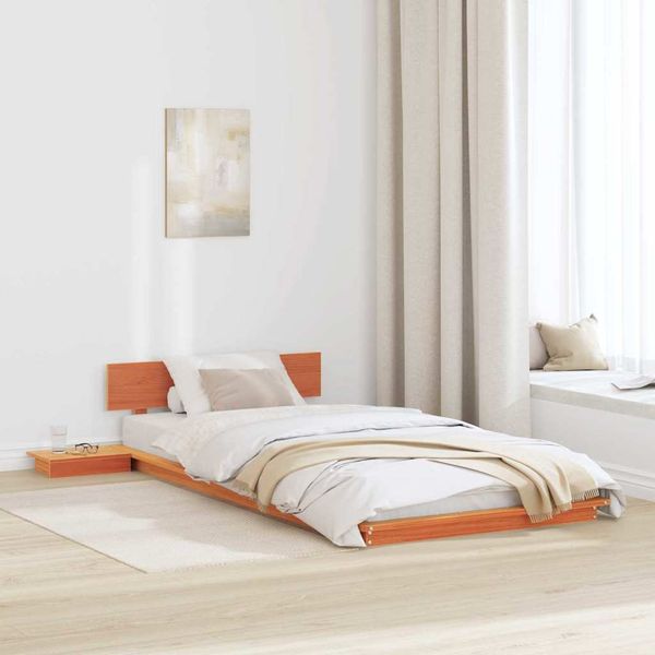 vidaXL Rám postele Hnedá 80 x 200 cm drevo