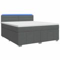 vidaXL Posteľ boxspring s matracom Tmavosivá 140 x 200 cm Látka
