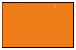cenovkové etikety 25x16 CONTACT - oranžové (pre etiketovacie kliešte) 1.125 ks/rol.