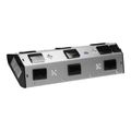 ORNO VIRONE FS-3 Povrchová rohová zásuvka 3x 230V, 2xUSB, nerez
