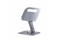 Startech - Stojan na notebook - otočenie 360°, teleskopická výšková úprava - desktop - strieborná