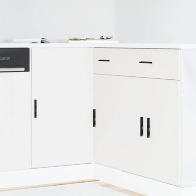 vidaXL Drezová základná skrinka “Lyon”, biela, kompozitné drevo
