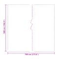 vidaXL Plachta 140 gsm Priehľadná 7 x 5 m PE