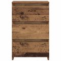 vidaXL Nočné skrinky 2 ks Staré drevo 40x35x62,5 cm Konštrukčné drevo