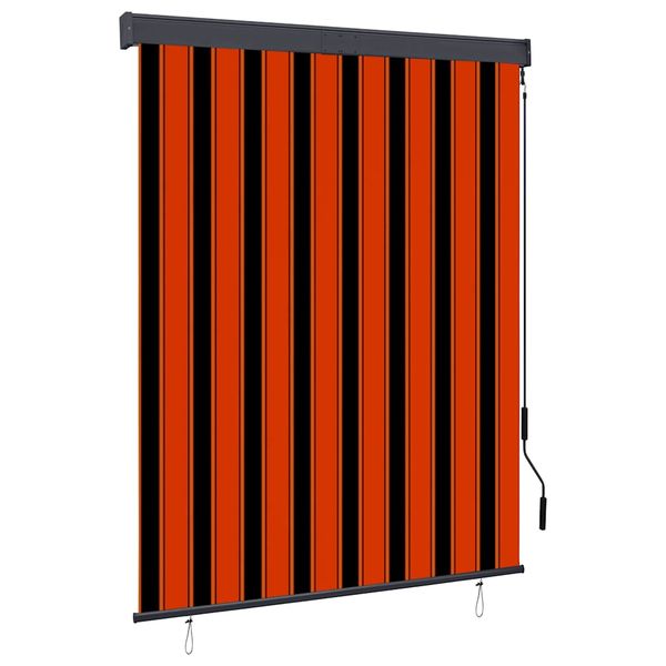 vidaXL Vonkajšia zatemňovacia roleta 140x250 cm oranžová a hnedá