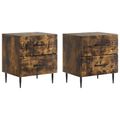 vidaXL Nočný stolík 2 ks Dymový dub 43 x 34,5 x 47,5 cm