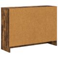 vidaXL Servírovacia skriňa Dymová dub 73,5 x 22,5 x 53,5 cm