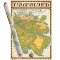 Mapa Magnamundu - plagát