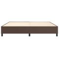 vidaXL Posteľný rám s boxspringom hnedý 200x200 cm umelá koža