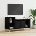 vidaXL TV skrinka 100 x 35 x 55 cm Čierny dub Kompozitné drevo