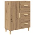 vidaXL Highboard Remeselný dub 69,5 x 32,5 x 180 cm Kompozitné drevo