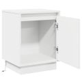 vidaXL Nočný stolík 2 ks Biela 39 x 34,5 x 50 cm Kompozitné drevo